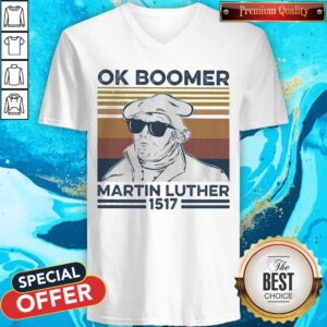 Alternative view of Ok Boomer Martin Luther 1517 Vintage Shirt
