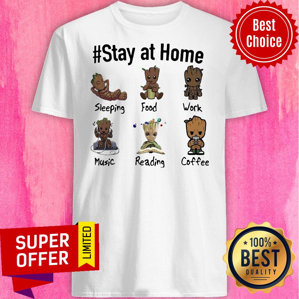 Premium Baby Groot Stay At Home Shirt