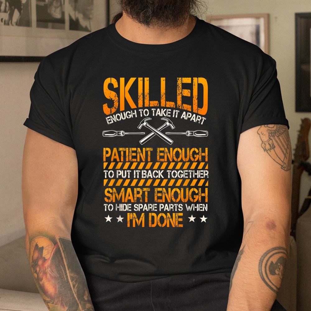Handyman Repairman Handworker Builder Handyperson Fixer Shirt - Image 3