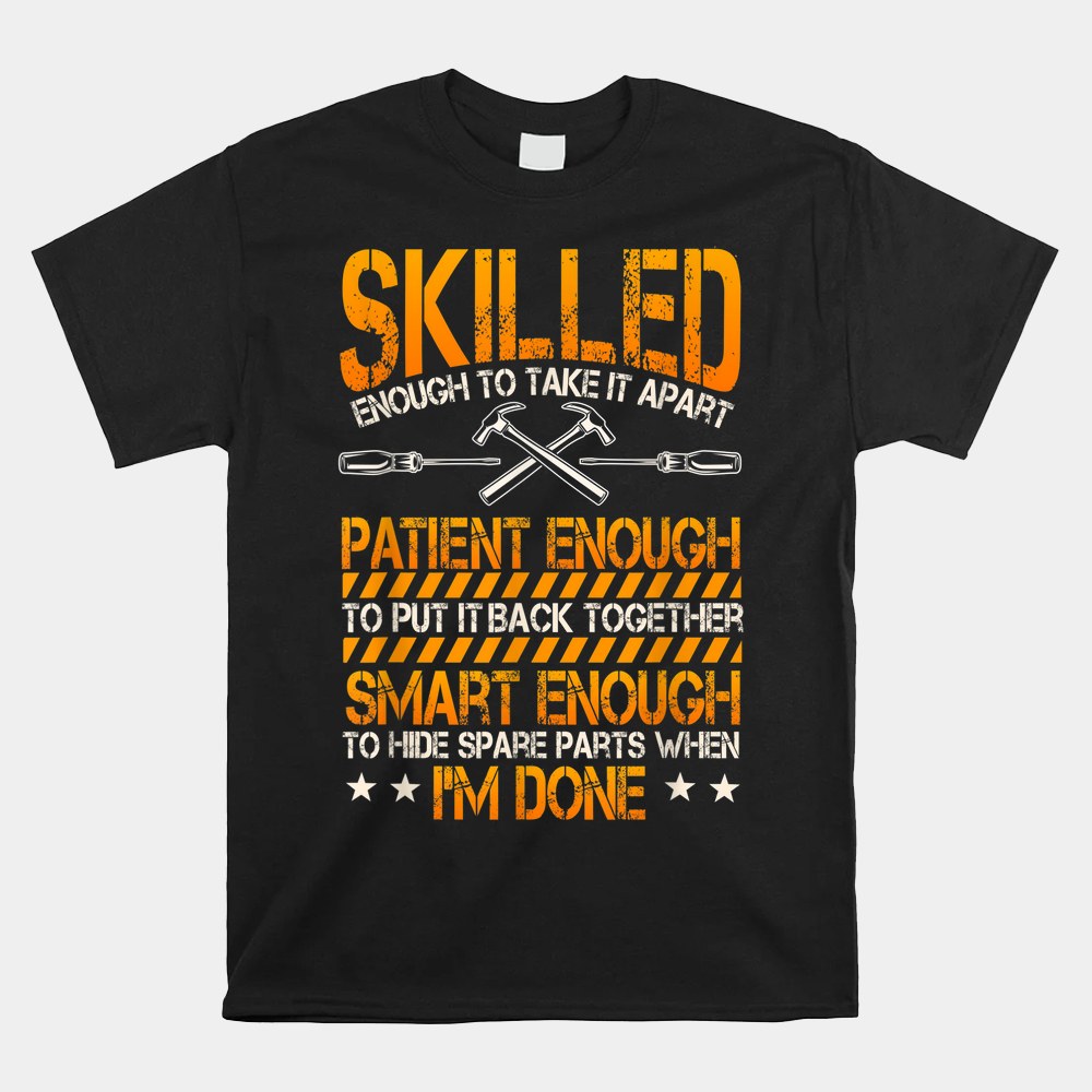 Handyman Repairman Handworker Builder Handyperson Fixer Shirt - Image 4