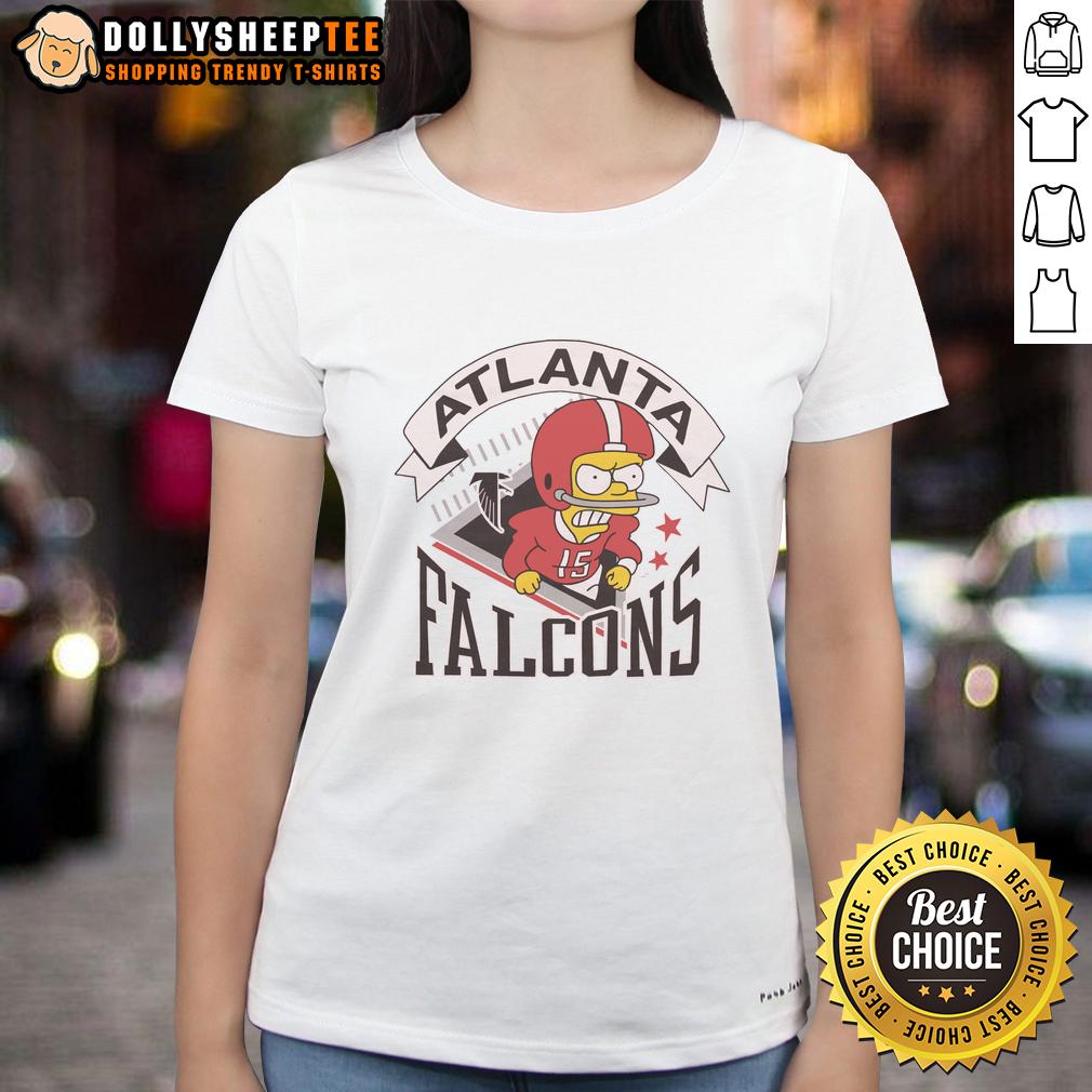 Nice The Simpsons Bart X Atlanta Falcons T-Shirt - Image 3