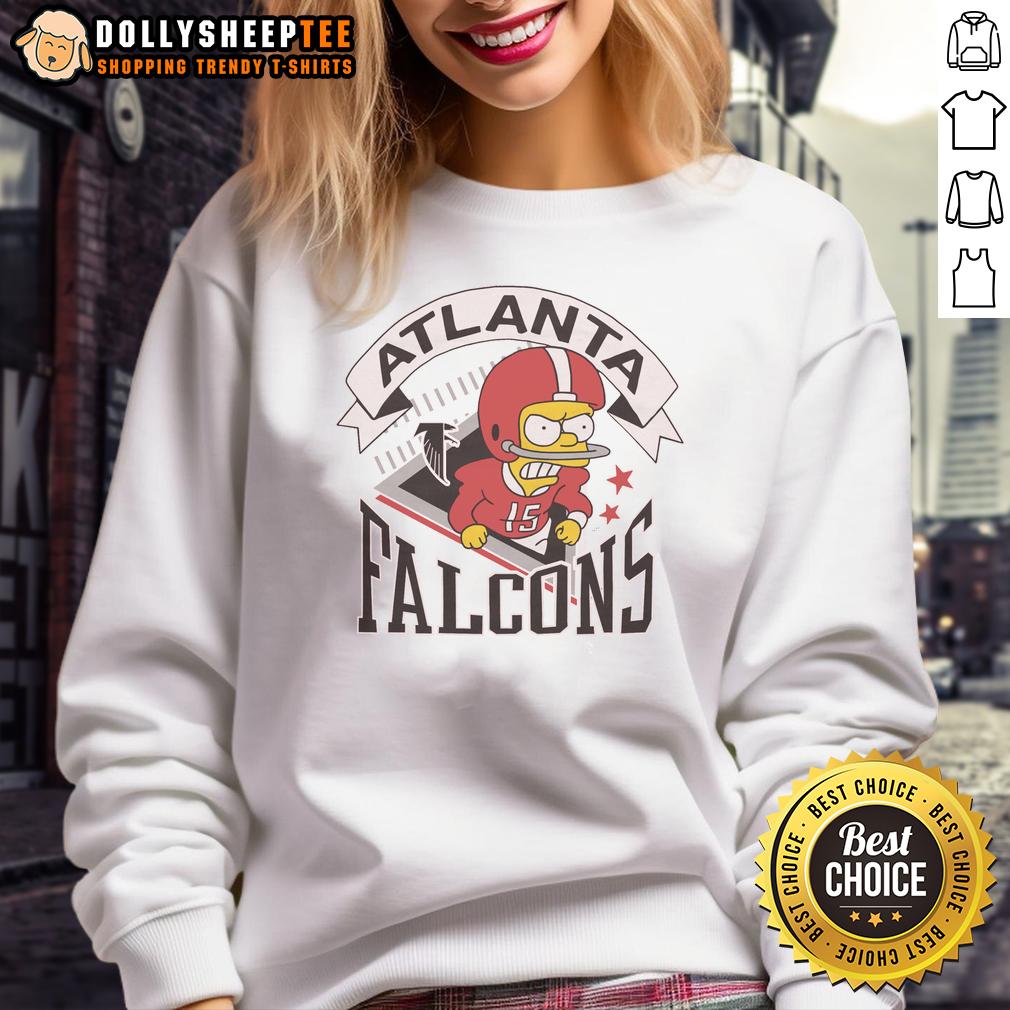 Nice The Simpsons Bart X Atlanta Falcons T-Shirt - Image 5