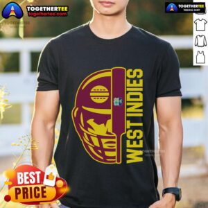 Top Cricket West Indies Fan Helmet Ball And Bat T-Shirt
