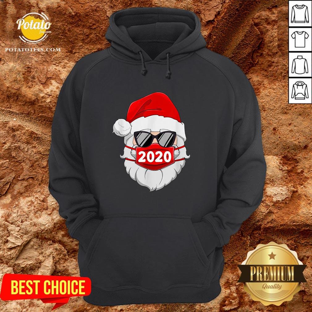 Great Santa With Face Mask Family Pajamas Xmas Christmas 2020 Shirt - Image 5