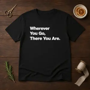 Original Whenever You Go There You Are Shirt