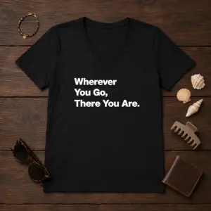 Alternative view of Original Whenever You Go There You Are Shirt