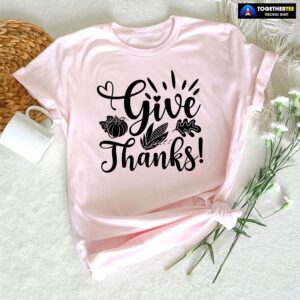 Give Thanks Pumpkin Fall Vibes T-Shirt