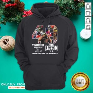 Alternative view of Great 49 Years Of Mf Doom Thank You For The Memories Signatures Shirt
