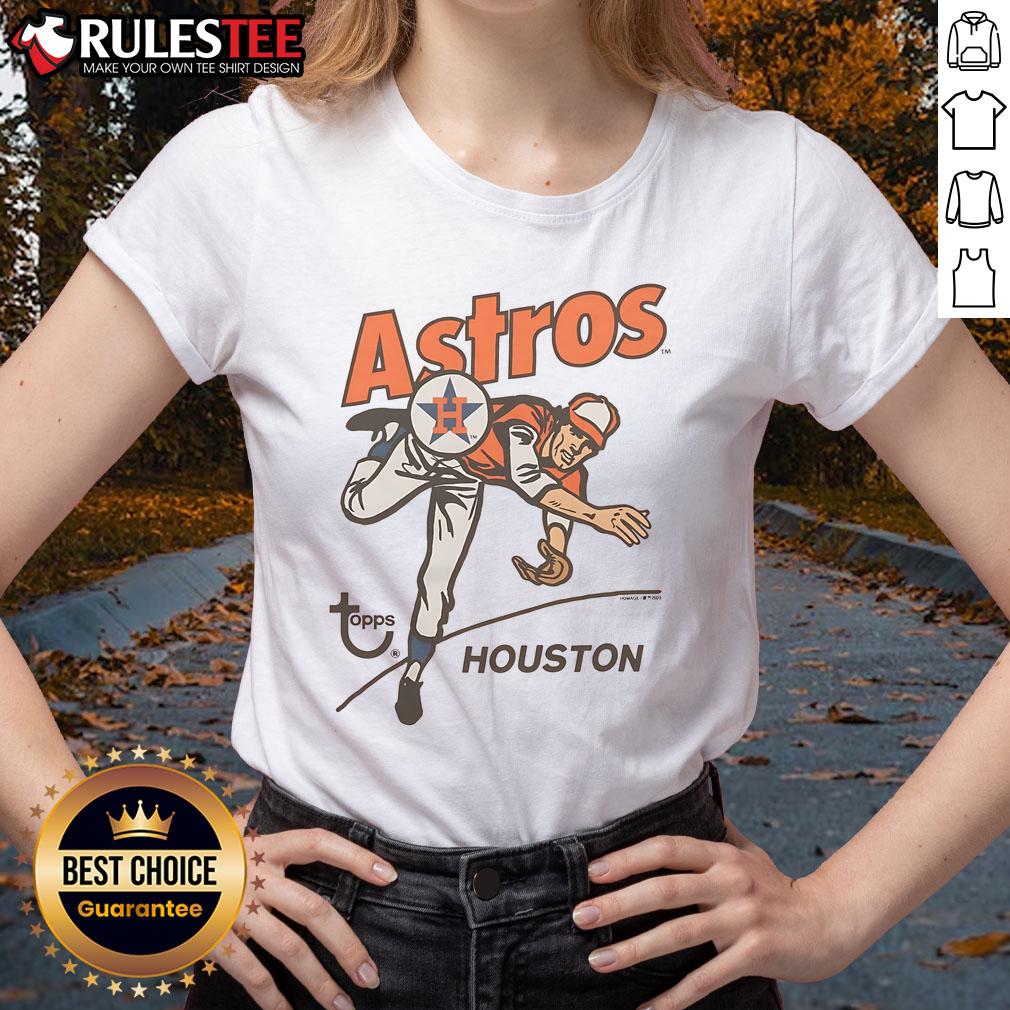 Awesome MLB X Topps Houston Astros T-Shirt - Image 3