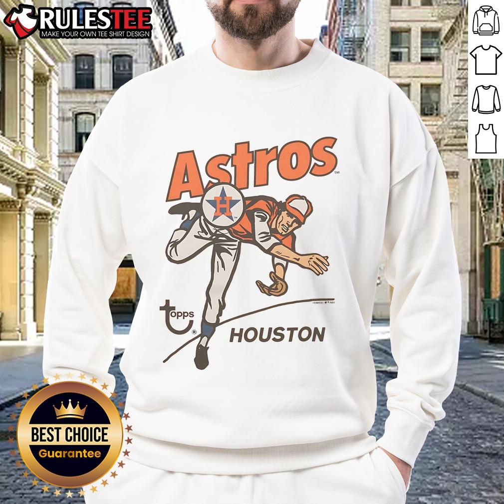Awesome MLB X Topps Houston Astros T-Shirt - Image 5