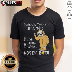 Cute Sloth Twinkle Twinkle Little Snitch Mind Your Business T-Shirt