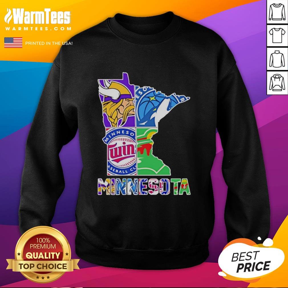 Hot Minnesota Sports Teams Graphic Transfer State T-Shirt - Image 5