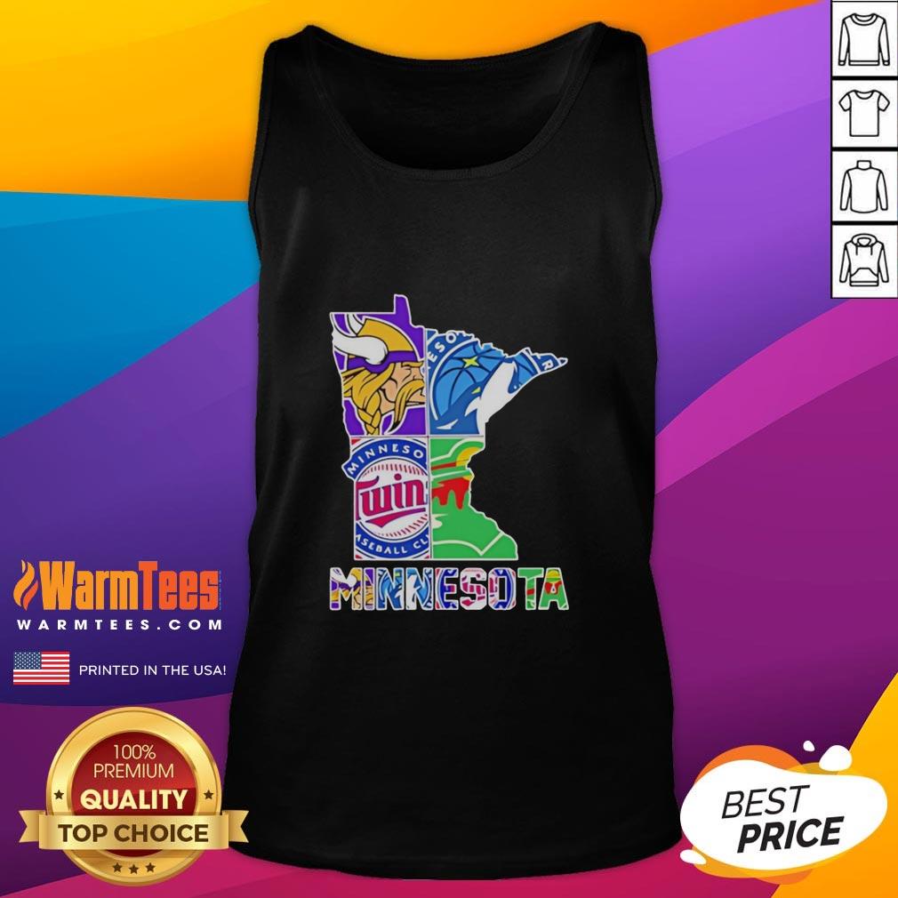 Hot Minnesota Sports Teams Graphic Transfer State T-Shirt - Image 4