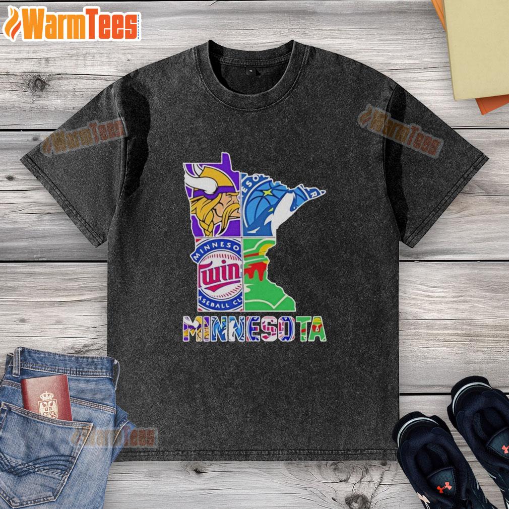 Hot Minnesota Sports Teams Graphic Transfer State T-Shirt - Image 6