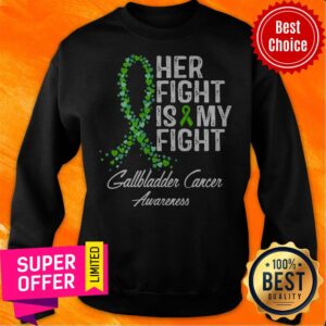 Alternative view of Awesome Her Fight Is And My Fight Gallbladder Cancer Awareness Shirt