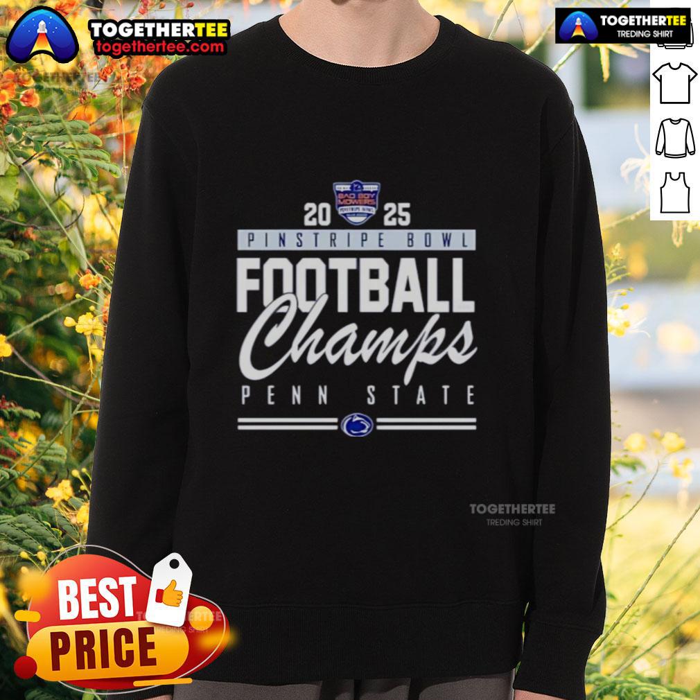 Official Penn State Nittany Lions Pinstripe Bowl Champions 2025 T-Shirt - Image 5