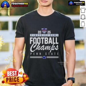 Official Penn State Nittany Lions Pinstripe Bowl Champions 2025 T-Shirt