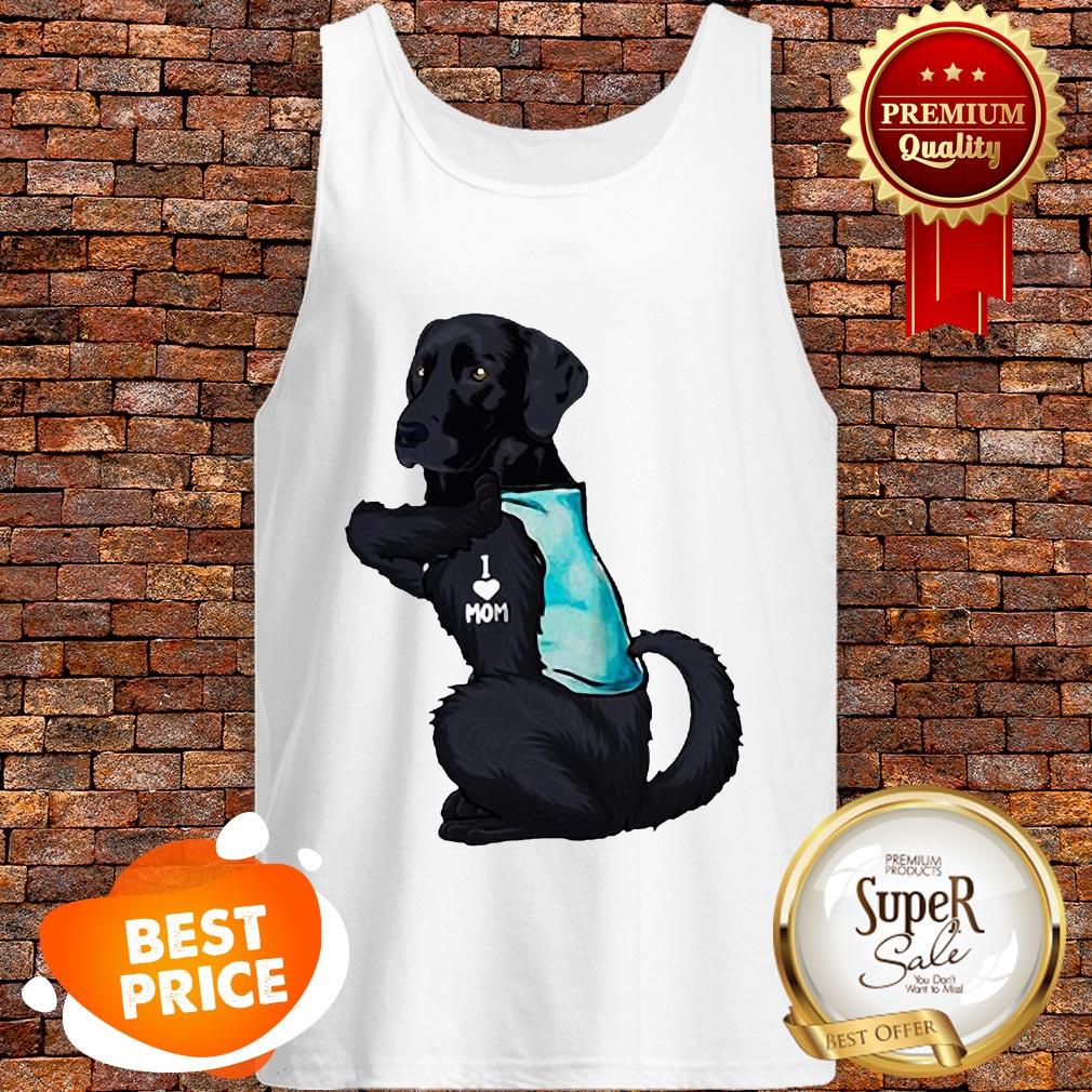 Nice Labrador Retriever Black Tattoo I Love Mom shirt - Image 3