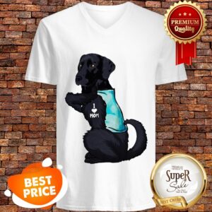 Alternative view of Nice Labrador Retriever Black Tattoo I Love Mom shirt