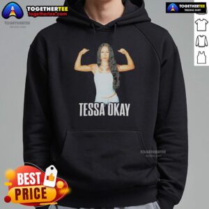 Alternative view of Official Tessa Okay Muscle Photo T-Shirt