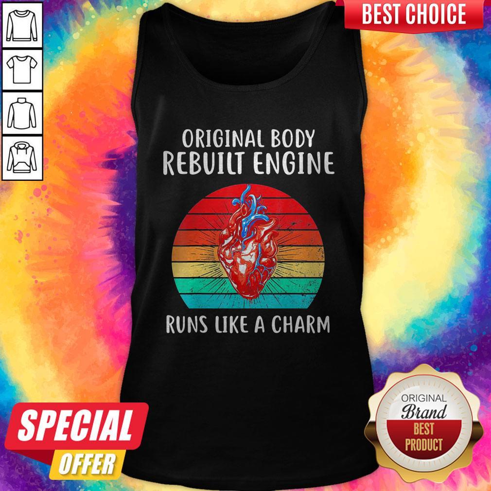 Original Rebuilt Engine Open Heart Surgery Vintage Shirt - Image 4
