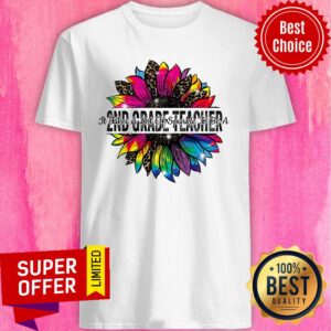 Sunflower Leopard It Take A Lot Of Sparkle To Be A 2nd Grade Teacher Shirt