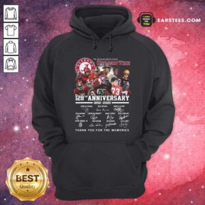 Alternative view of Funny Alabama Crimson Tide 128th Anniversary 1982 2020 Signatures Thank Shirt