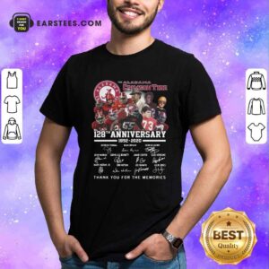 Funny Alabama Crimson Tide 128th Anniversary 1982 2020 Signatures Thank Shirt