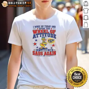 Official I Woke Up Today And Spun The Wheel Of Attitude Yep It Landed On Sass Again 0 Tshirts Sweat Shirt