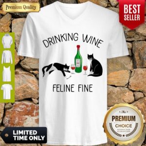 Alternative view of Top Cat Drinking Wine Feline Fine Shirt