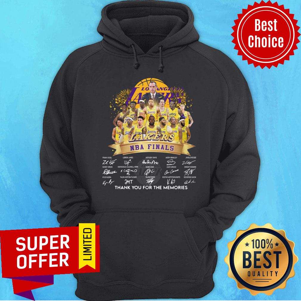 Los Angeles Lakers Nba Finals Players Signatures Thank You For The Memories Shirt - Image 2