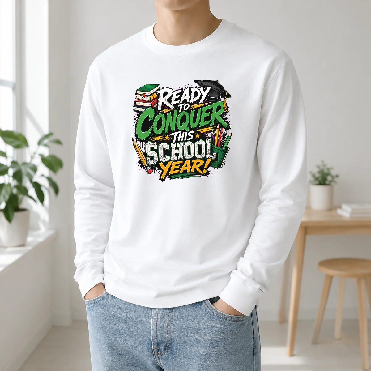 Pretty Back To School Excitement Ready To Conquer Shirt - Image 5