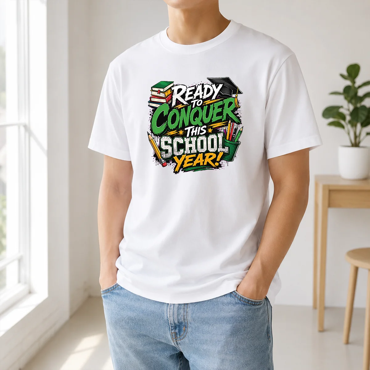 Pretty Back To School Excitement Ready To Conquer Shirt