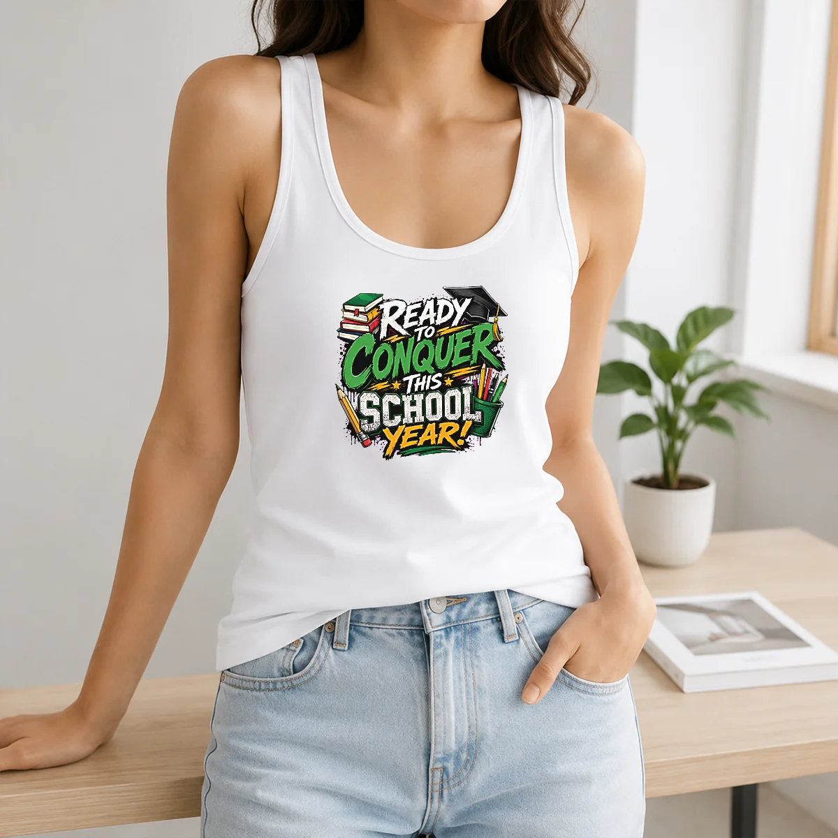 Pretty Back To School Excitement Ready To Conquer Shirt - Image 3