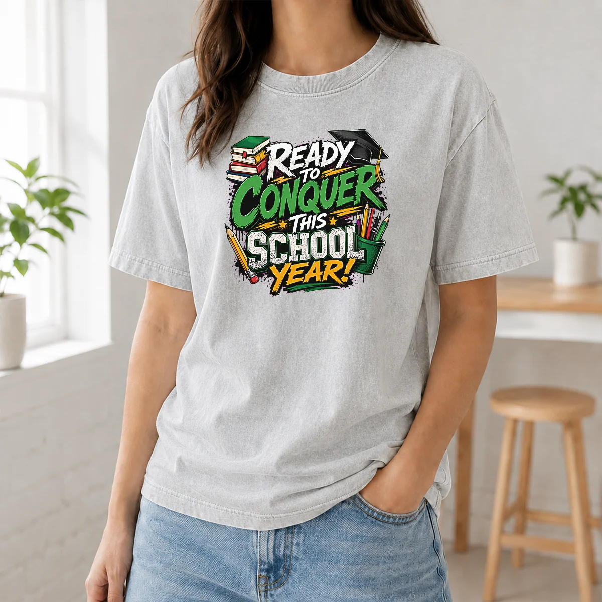 Pretty Back To School Excitement Ready To Conquer Shirt - Image 8