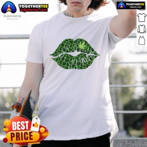 Official Lip Cannabis Leopard Print T-Shirt