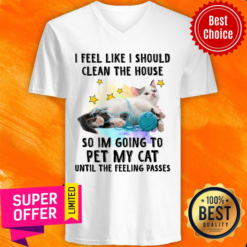 Cat I Should Clean The House For Cat Lover Shirt - Image 2