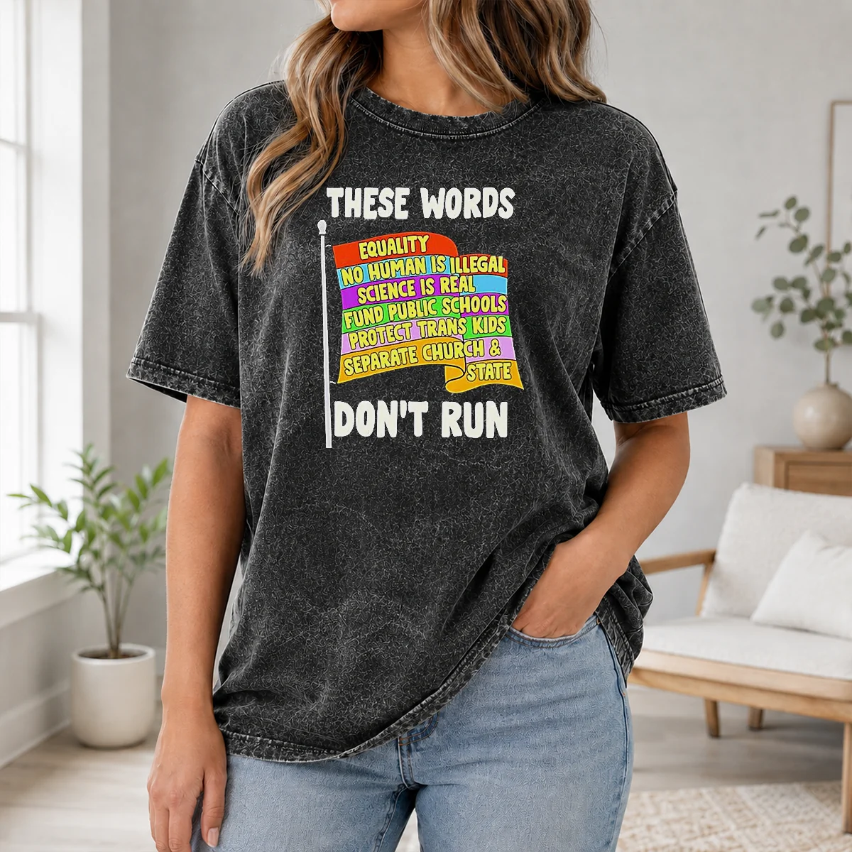 Awesome Equality No Human Is Illegal Science Is Real Fund Public Schools Protect Trans Shirt - Image 8