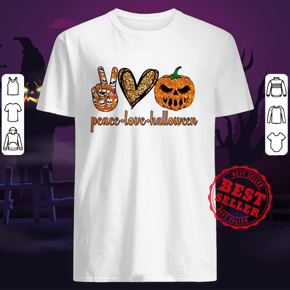 Nice Peace Love Halloween Diamond Shirt