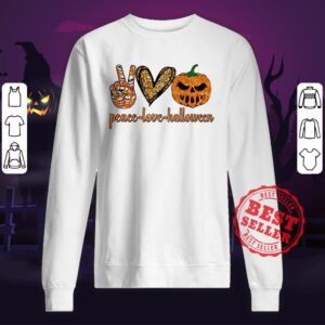 Alternative view of Nice Peace Love Halloween Diamond Shirt