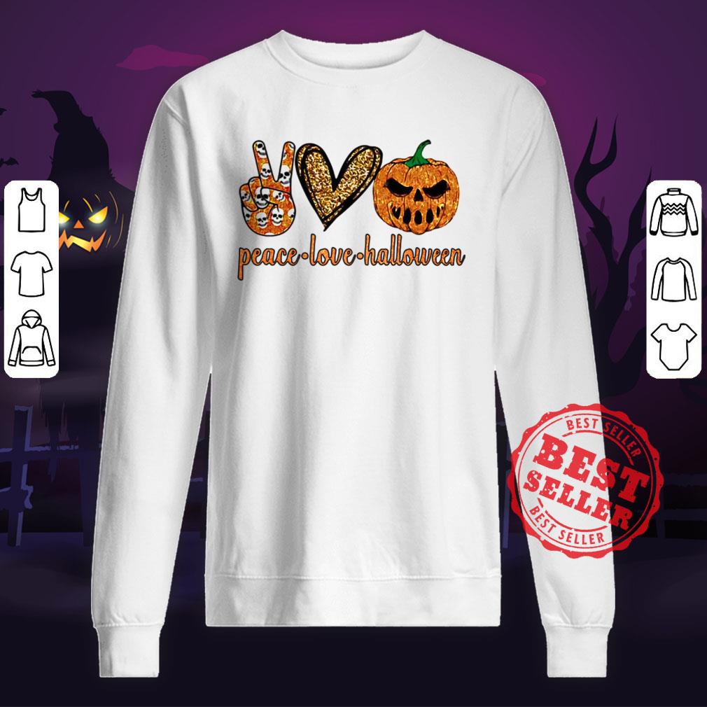 Nice Peace Love Halloween Diamond Shirt - Image 2