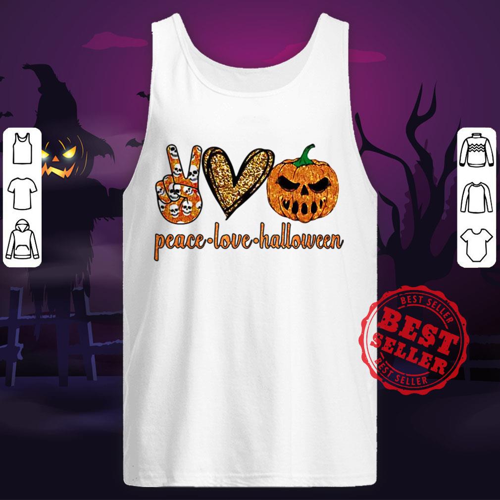 Nice Peace Love Halloween Diamond Shirt - Image 5