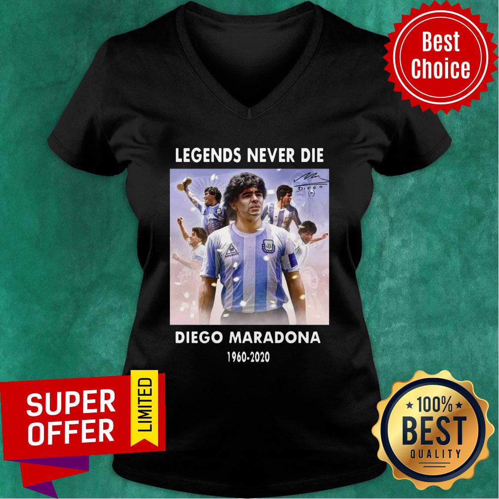 Official Diego Maradona Argentina Football Legend Never Die Shirt - Image 3