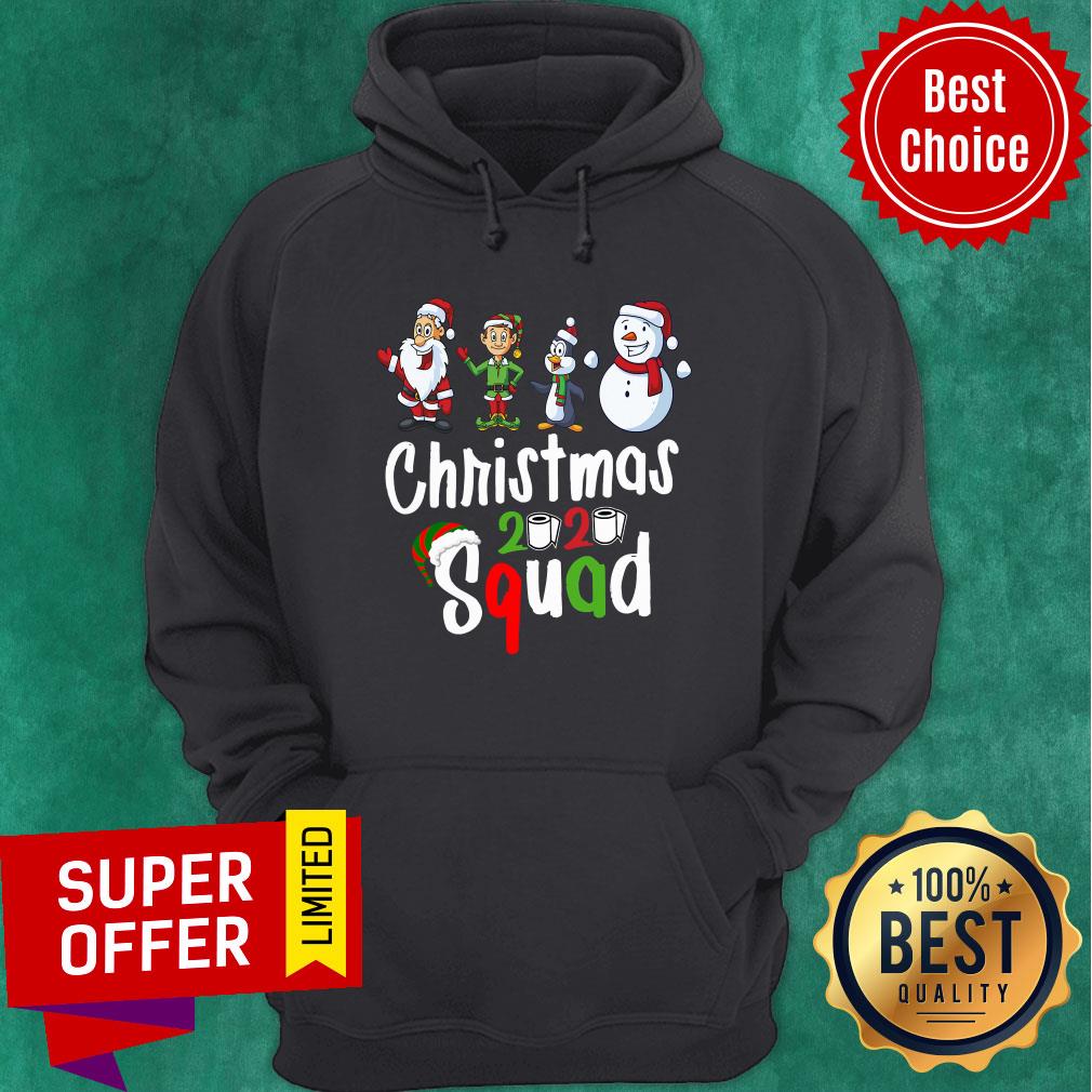 Official Santa Claus Elf Penguins Snowman Christmas 2020 Squad Shirt - Image 2