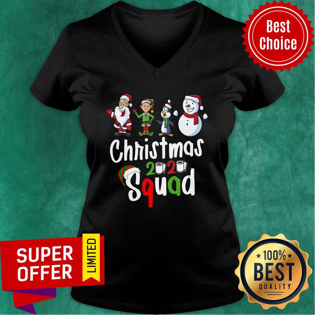 Official Santa Claus Elf Penguins Snowman Christmas 2020 Squad Shirt - Image 3