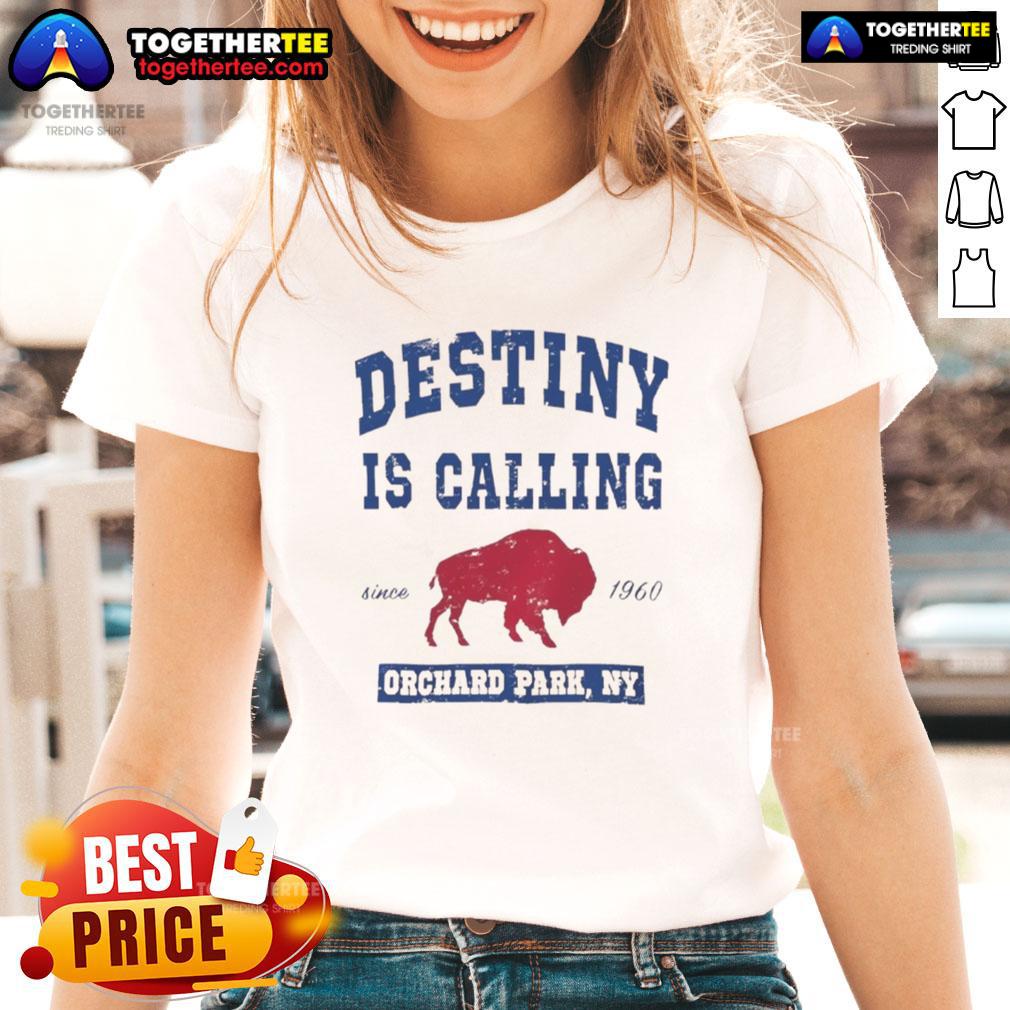 Top Buffalo Bills Destiny Is Calling Orchard Park NY T-Shirt - Image 3