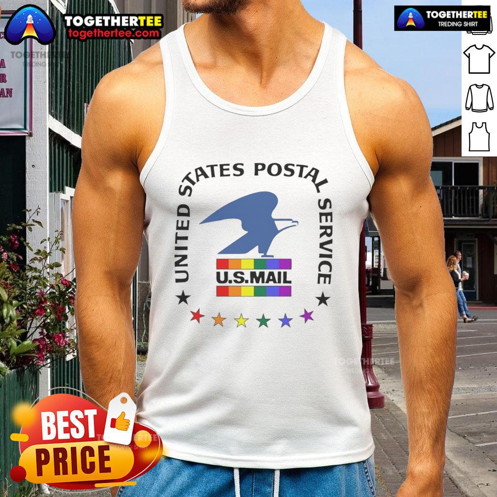 Top United States Postal Service U.S.Mail LGBT T-Shirt - Image 4