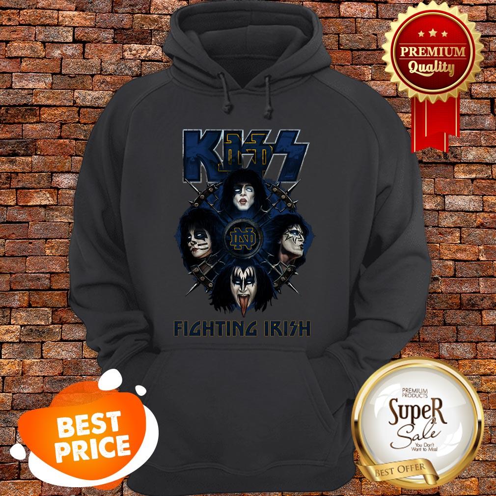 Nice Kiss Mashup Notre Dame Fighting Irish Football Shirt - Image 5