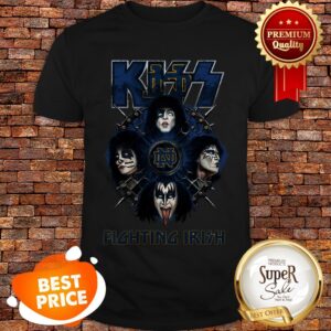 Nice Kiss Mashup Notre Dame Fighting Irish Football Shirt