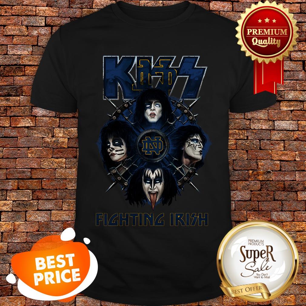 Nice Kiss Mashup Notre Dame Fighting Irish Football Shirt